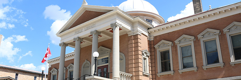 Entrance to a large building